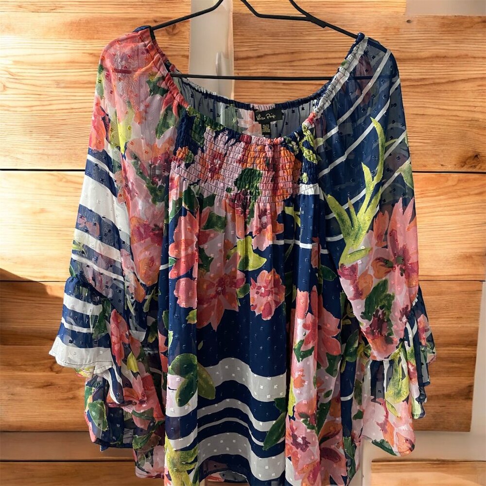 Melissa Paige Women's Flowing Sleeve Tunic, XL, EUC